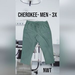 Cherokee Men's Durable Pants 48x30 Easy Care Medical Uniform Scrubs Sz 3X Unisex